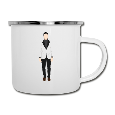 Junggesellenabschied Emaille Tasse - Gentleman Junggesellenabschied