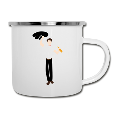 Junggesellenabschied Emaille Tasse - Gentleman Junggesellenabschied