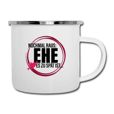 Junggesellenabschied Emaille Tasse - Hochzeit Junggesellenabschied