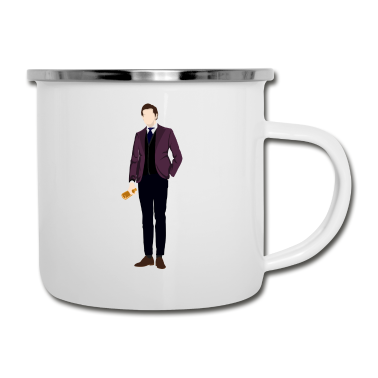 Junggesellenabschied Emaille Tasse - Gentleman Junggesellenabschied