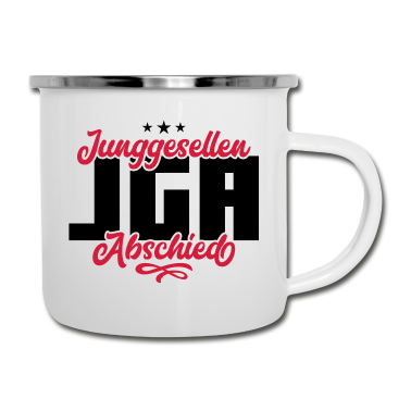 Junggesellenabschied Emaille Tasse - jga junggesellenabschied