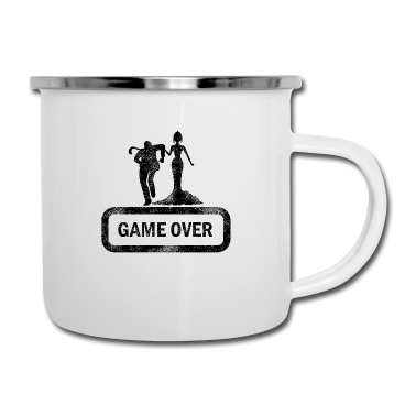 Junggesellenabschied Emaille Tasse - Junggesellenabschied JGA