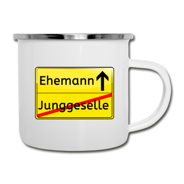 Junggesellenabschied Emaille Tasse - Junggesellenabschied/ JGA