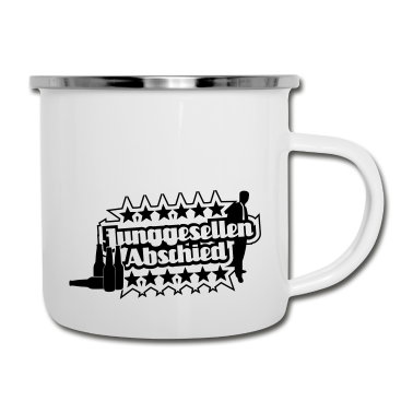 Junggesellenabschied Emaille Tasse - junggesellenabschied