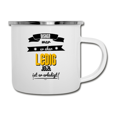 Junggesellenabschied Emaille Tasse - Junggesellenabschied