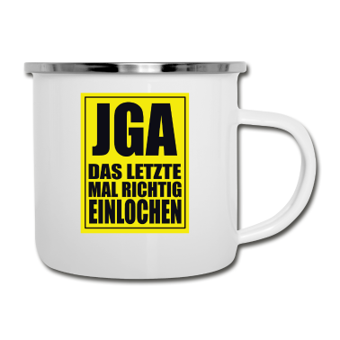 Junggesellenabschied Emaille Tasse - Junggesellenabschied