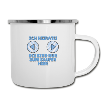 Junggesellenabschied Emaille Tasse - Junggesellenabschied