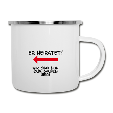 Junggesellenabschied Emaille Tasse - Junggesellenabschied
