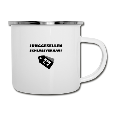 Junggesellenabschied Emaille Tasse - Junggesellenabschied