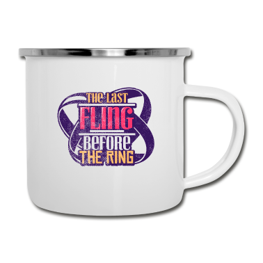 Junggesellenabschied Emaille Tasse - Junggesellenabschied Hochzeit