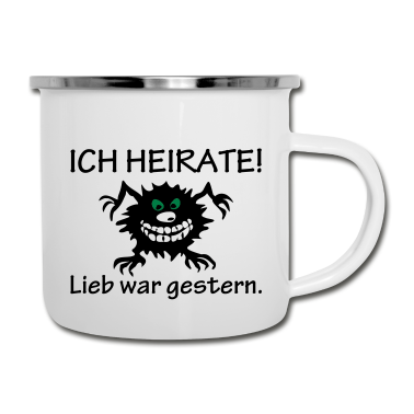 Junggesellenabschied Emaille Tasse - Junggesellenabschied / Junggesellinnenabschied: