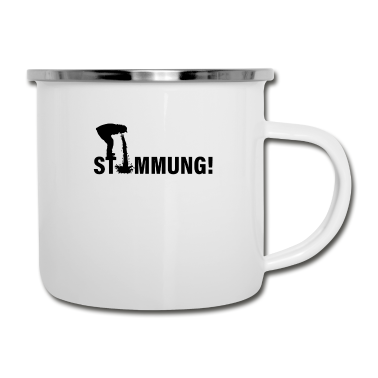 Junggesellenabschied Emaille Tasse - Junggesellenabschied Stimmung ist zum KOTZEN