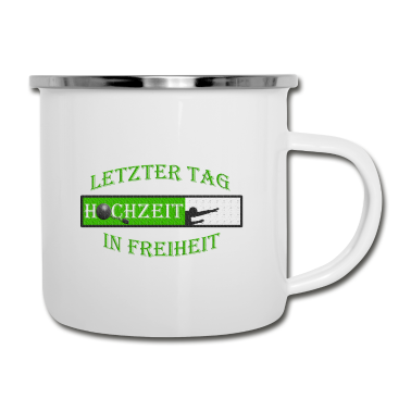 Junggesellenabschied Emaille Tasse - Junggesellenabschied