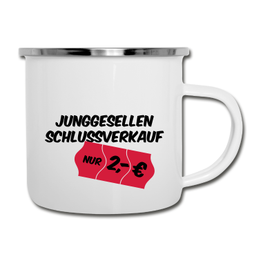 Junggesellenabschied Emaille Tasse - Junggesellenabschied