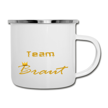 Junggesellenabschied Emaille Tasse - Team Braut junggesellenabschied