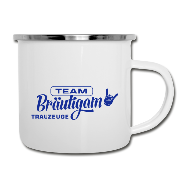 Junggesellenabschied Emaille Tasse - team bräutigam junggesellenabschied