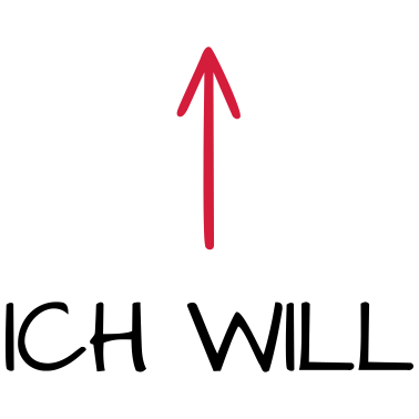 Motiv Ich will Junggesellenabschied Pfeil