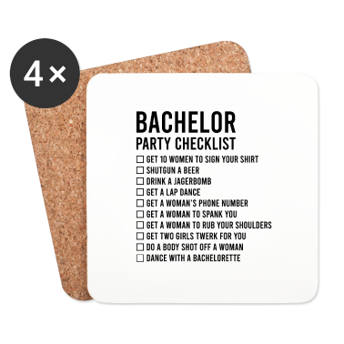 Junggesellenabschied Untersetzer - Junggesellenabschied