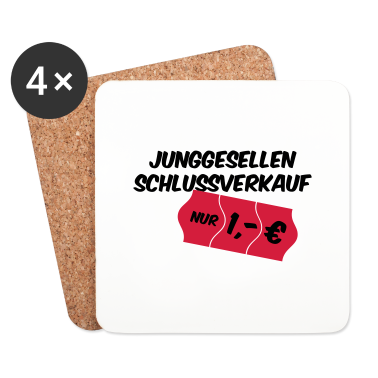 Junggesellenabschied Untersetzer - Junggesellenabschied