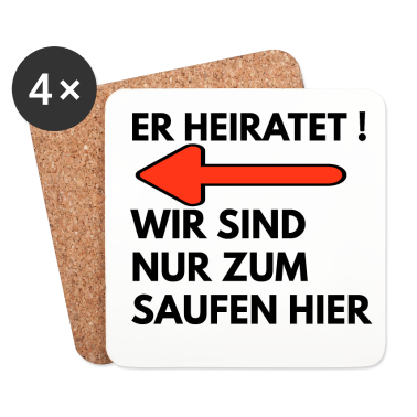 Junggesellenabschied Untersetzer - Junggesellenabschied