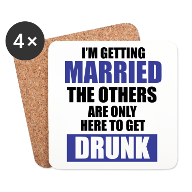 Junggesellenabschied Untersetzer - Junggesellenabschied