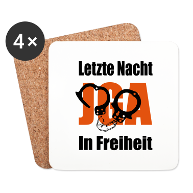 Junggesellenabschied Untersetzer - Junggesellenabschied Junggesellinnenabschied