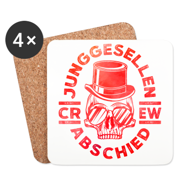 Junggesellenabschied Untersetzer - junggesellenabschied skelett