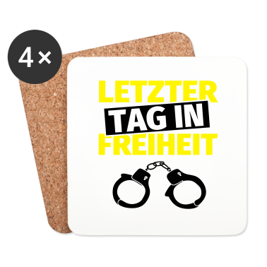 Junggesellenabschied Untersetzer - Junggesellenabschied Handschellen