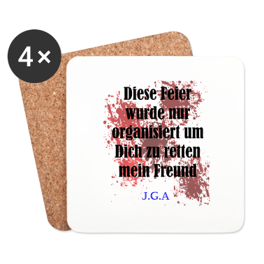 Junggesellenabschied Untersetzer - Junggesellenabschied