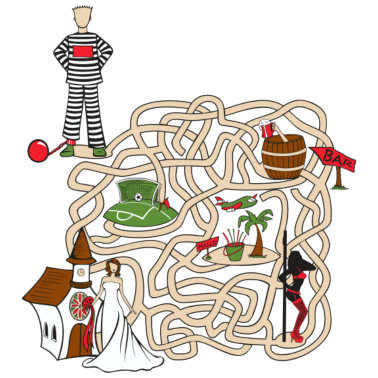 Motiv Junggesellenabschied