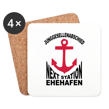 Junggesellenabschied Untersetzer - Ehehafen JGA Junggesellenabschied