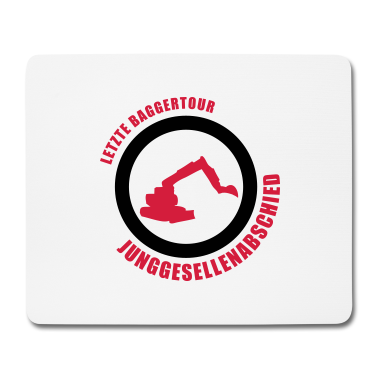 Junggesellenabschied Mousepad - baggertour junggesellenabschied