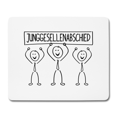 Junggesellenabschied Mousepad - strichmaenchen junggesellenabschied