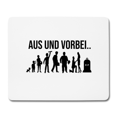 Junggesellenabschied Mousepad - junggesellenabschied. Aus und Vorbei..