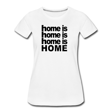 Einzug T-Shirt - Home is home Zuhause Geschenk Umzug Einzug Heimat