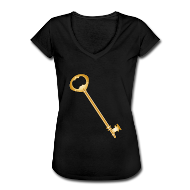 Einzug T-Shirt - Zauberhafter goldfarbener antiker Schlüssel