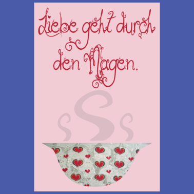 Motiv poster liebe geht durch den magen e 235