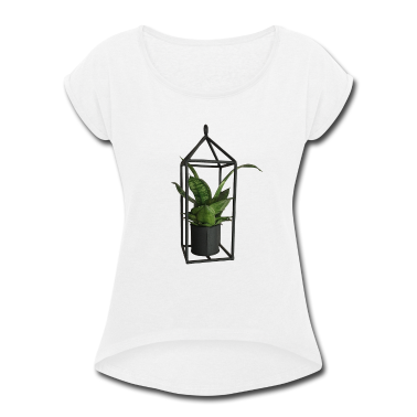 Einzug T-Shirt - Pflanze in alter Laterne