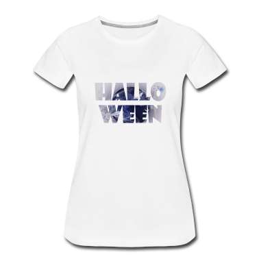 Einzug T-Shirt - Halloween Schriftzug Gruselmond