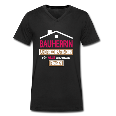 Einzug T-Shirt - Bauherrin Fragen Bau Handwerker Zuhause Geschenk