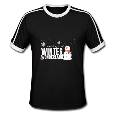 Einzug T-Shirt - Wandern in einem Winterwunderland