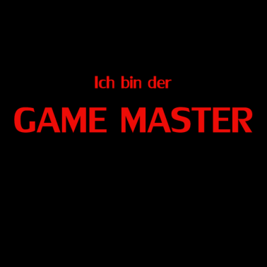 Motiv Ich bin der GAME MASTER Gamemaster rot