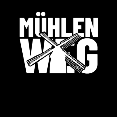 Motiv Mühlenweg Straßenname Geschenk Straßennamen