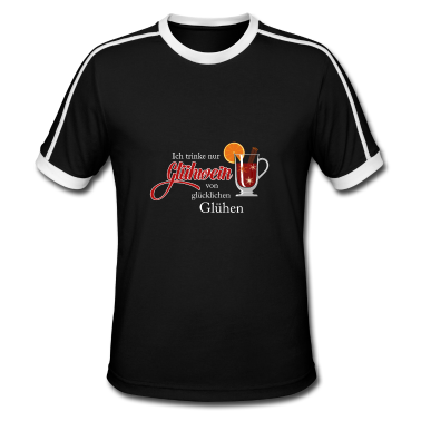 Einzug T-Shirt - Ich trinke nur Glühwein von glücklichen Glühen