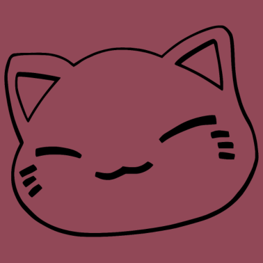 Motiv Nemuri Neko, Schlafende Katze, schwarz