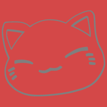 Motiv Nemuri Neko, Schlafende Katze, grau