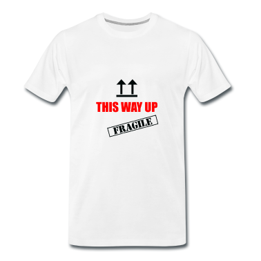 Einzug T-Shirt - This way up Umzug Umzugskarton Lager lustig Humor