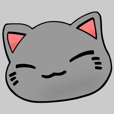 Motiv Nemuri Neko, Schlafende Katze, grau