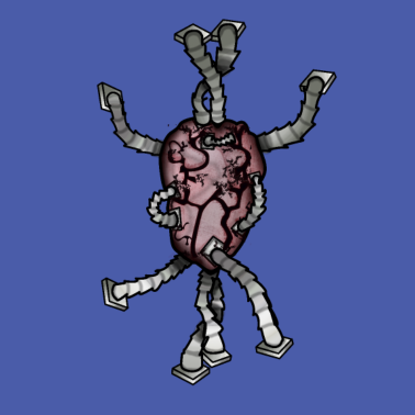 Motiv Herz-Maschine | Zukunft, Roboter & Biotechnologie