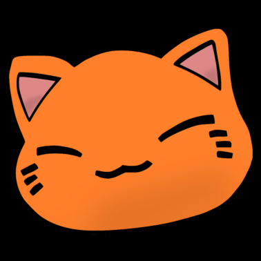Motiv Nemuri Neko, Schlafende Katze, orange